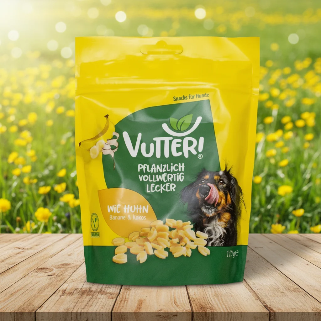 Vutter - vegane Leckerli "wie Huhn" mit Bananenpüree und Kokosmehl – Bild 2